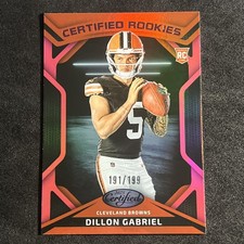 DILLON GABRIEL Certified Rookies Pink 191/199 2025 Panini Certified Football CRK