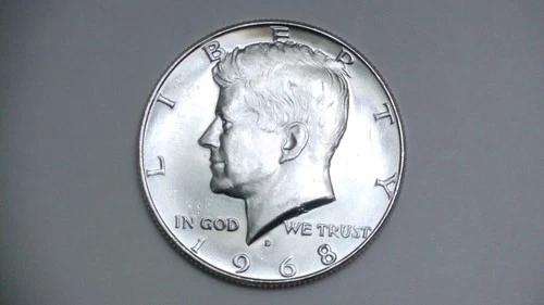 1968 D Kennedy Uncirculated Half Dollar  40% Silver ***Free Shipping***
