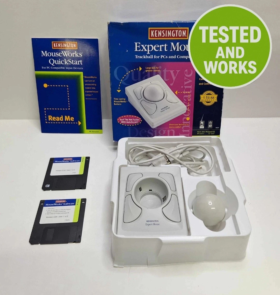 Kensington White Serial (RS-232) Computer Mice, Trackballs