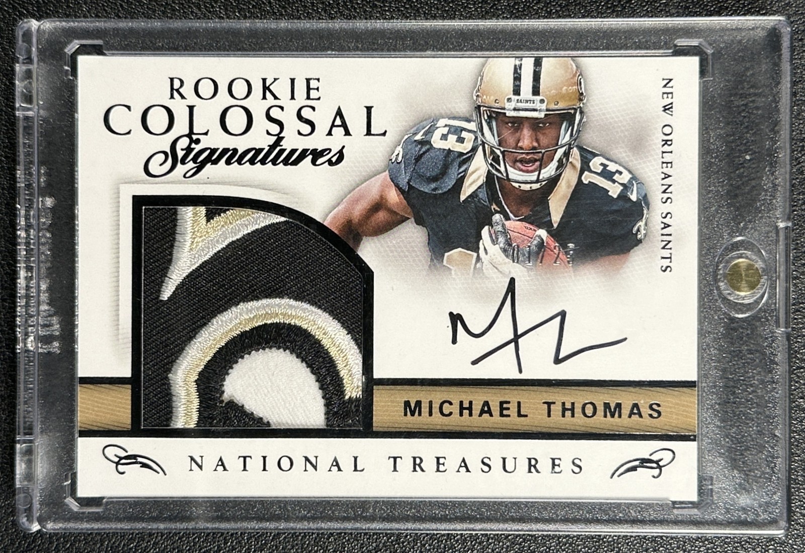 Michael Thomas Panini National Treasures Rookie Colossal Signatures #13 Prime
