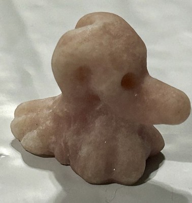 Pink Opal Zero Dog Crystal Carving Natural Stone