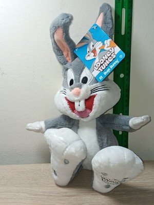 *FREE SHIP* 12'' BUGS BUNNY Stuffed Plush Toy Looney Tunes Warner Brothers