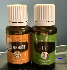 Young Living Essential Oils Set Lime Citrus Fresh 15ml Each New Sealed Bundle