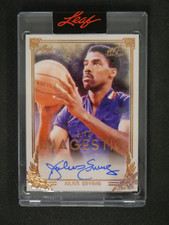 JULIUS ERVING 2021 LEAF ART OF SPORT IMAGESTIC COPPER AUTO /12 - PHILADELPHIA