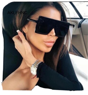 Women oversized fashion sunglasses Big Square Shades new  display picture 2
