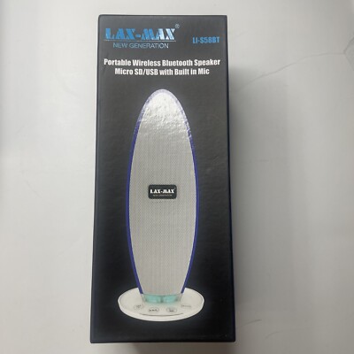 LAX-Max LI-S58BT Portable Wireless Bluetooth Speaker Black