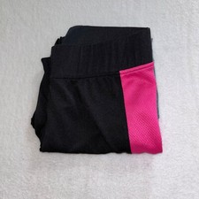 Girls Leggings Size 10/12 Chili Peppers Activewear Black Pink Gray