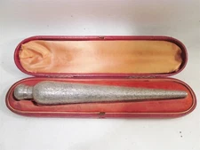 1884 Sampson Mordan London England Sterling 10” Scent Flask Bottle Perfume 