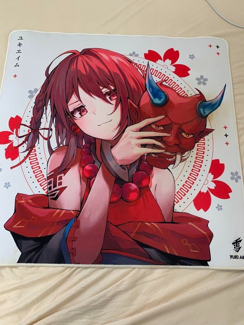 Yuki Aim Glass Mousepad Kitsune Large 売買されたオークション情報