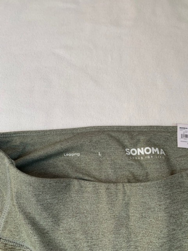 Nuevo con etiquetas Leggings Sonoma para mujer Weekender cintura alta verde oliva 7/8 L XXL - Imagen 3 de 7