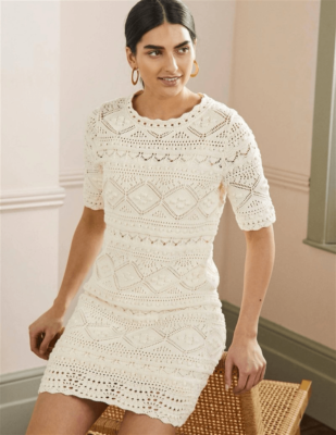 BODEN Claudia Textured Knitted Sz 8R Dress | eBay