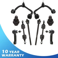 10pc Front Control Arm Lower Ball Joints Outer Tie Rod End Kit For Ford F150 4WD