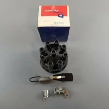 NOS - QUALITY PARTS FD8PCRC - FORD 8 CYL DISTRIBUTOR CAP ROTOR CONDENSER POINTS 