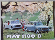 Fiat 1100 D Brochure C.1965 - Sedan Station Wagon