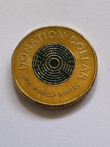 Rare Australian 2021 1 Donation Dollar Coin With JC Mark On Shoulder rare-australian-2021-1-donation-dollar-coin-with-jc-mark-on-shoulder