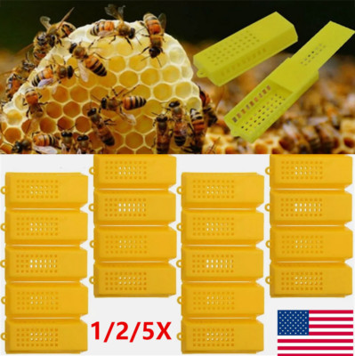 1/2/5X Queen Bee Cages For Beekeeping Transport Post Queen Bee Holder ...