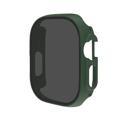 Privacy Anti-Spy Glass Screen Protector Case for Apple Watch Ultra 9 8 7 6 5 4 3