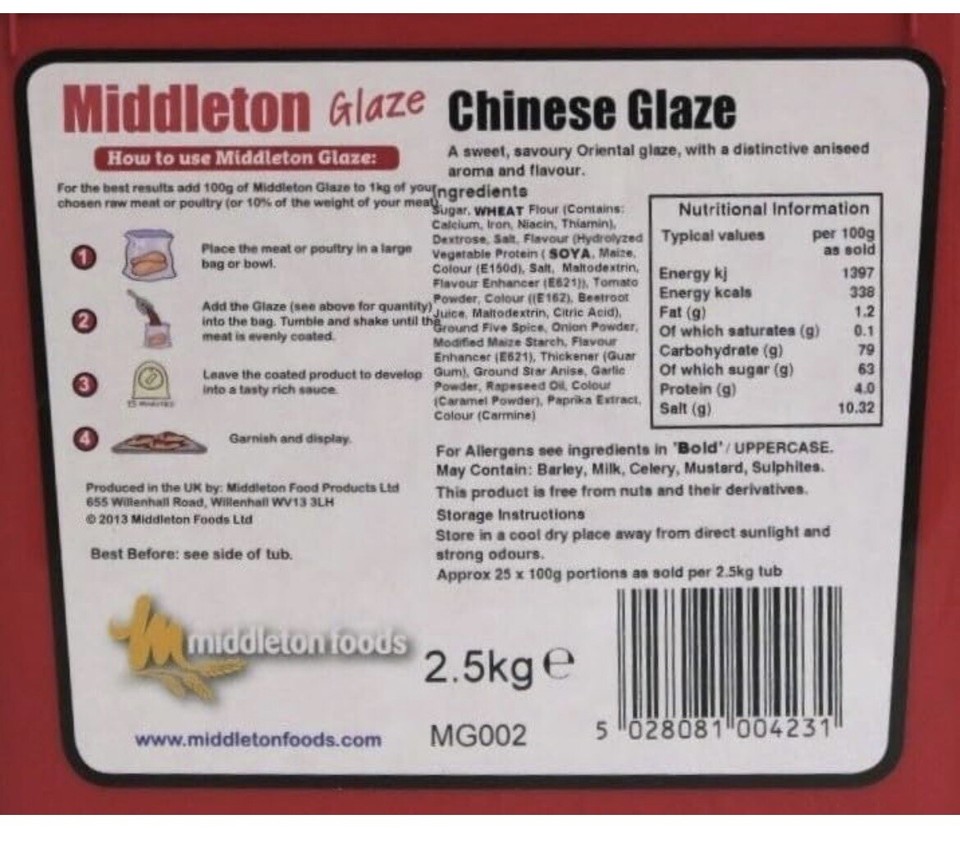 Chinese Meat Glaze Spice Seasoning for Chicken, Pork, Beef