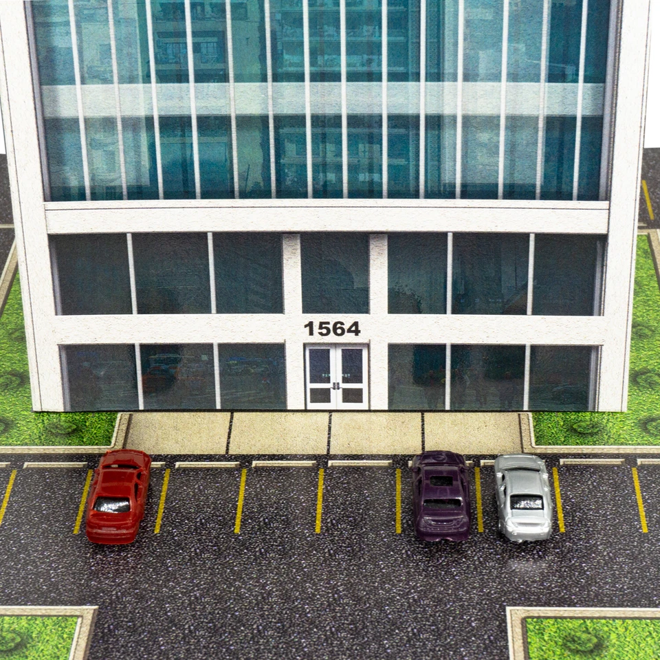 Z Scale Building Kit 1/220 Scale Office Building, Fits Micro-trains, Marklin - Image 2 of 4