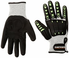 Anti Impact Cut Resistant (C) Heavy Duty Nitrile Foam Glove Portwest A722  Combi