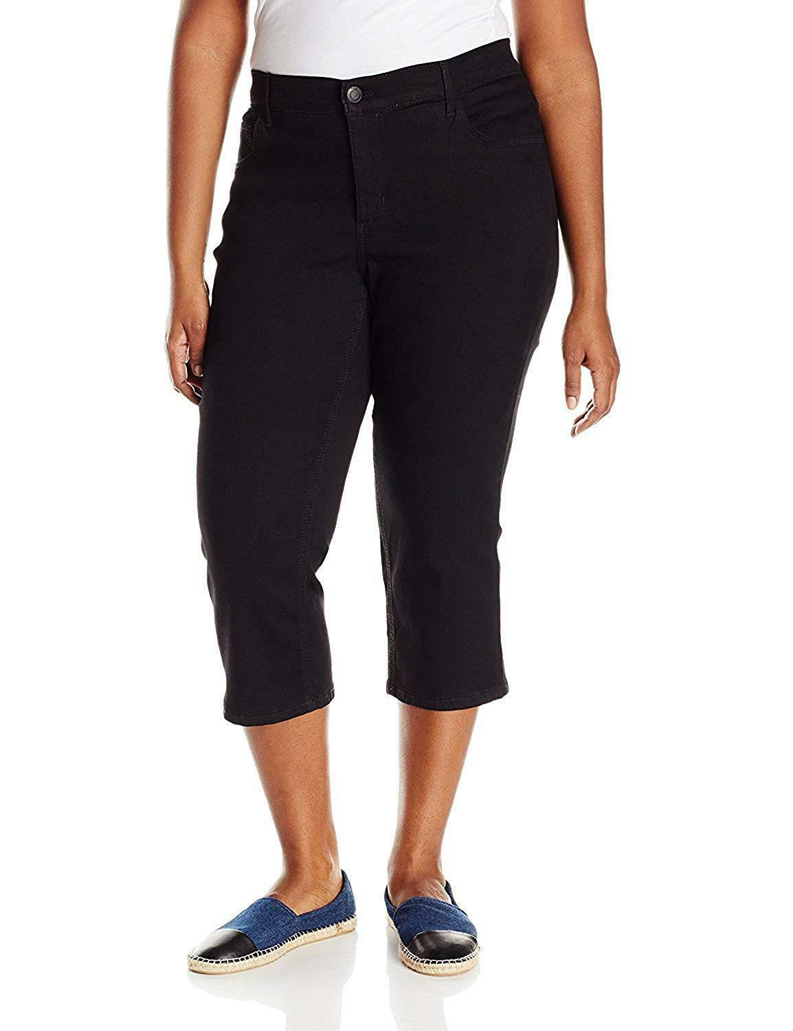 jack david jeans Womens Missy Plus Size  jeas Twill Cotton Stretch CAPRI Cargo