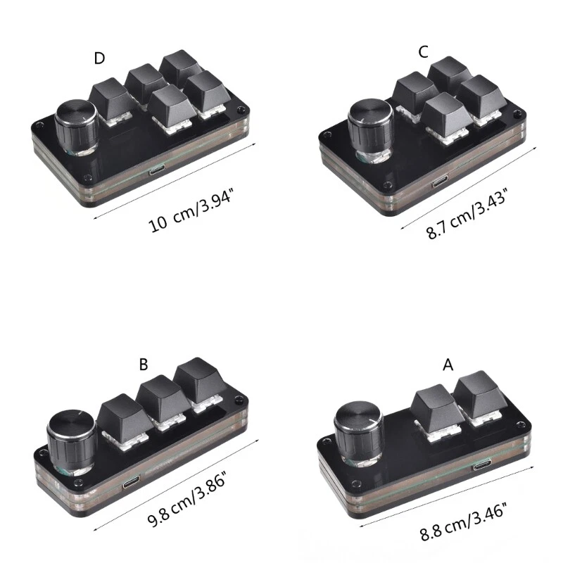 Mechanical Keyboard Computer 2/3/4/5 Key Programmable Key Gaming