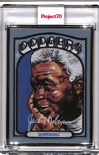 2021 TOPPS PROJECT 70 #305 JACKIE ROBINSON BY BANDZ - P70 AP SILVER FRAME 51/51