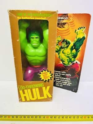 HULK LOG-THROWING REMCO HE S POWERIZED VINTAGE NEU!!
