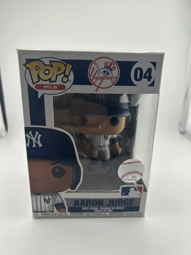 Funko Pop! MLB NY Yankees Aaron Judge Vinyl Bobblehead #04, Damaged Box