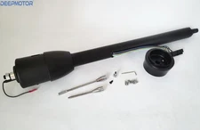30" GM Steering Column Tilt Manual Trans No Key Universal w/9 Hole adapter Black
