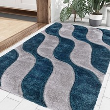 Fußmatten Shaggy Indoor Klein Groß Teppiche Waschbar Weich Teppich Küche Läufer Matte