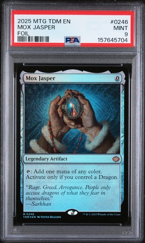 2025 MAGIC: THE GATHERING TARKIR: DRAGONSTORM FOIL #0246 MOX JASPER PSA 9