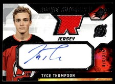 2021-22 SPx Rookie Auto Jersey Tyce Thompson Auto 076/375 New Jersey Devils #TT