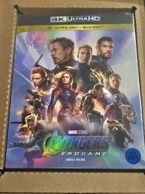 Avengers: Endgame 3-Disc Ltd Ed 4K UHD SteelBook Full Slip Korean MINT Sealed 