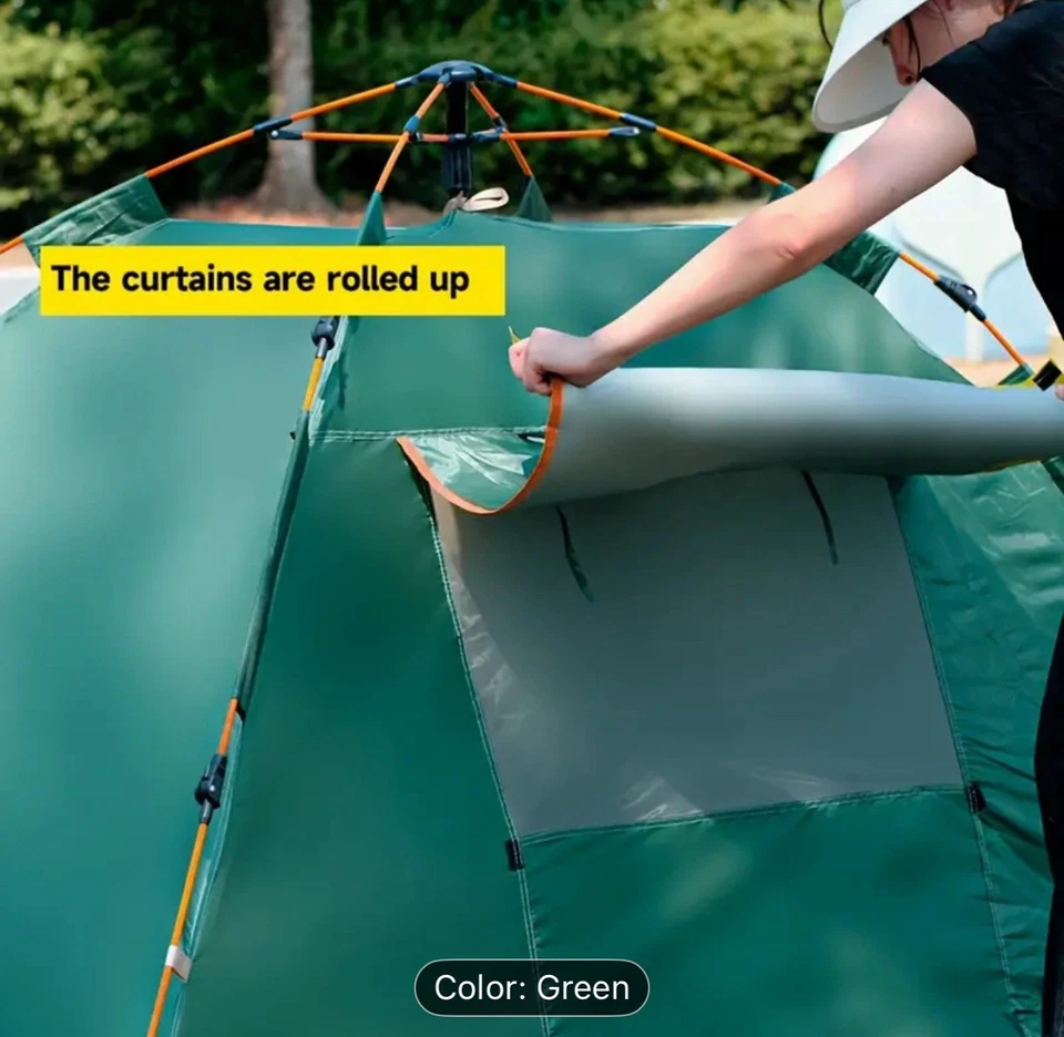 Tienda Pop Up para Camping, Carpas de Camping para 2/3 Personas con Configuración Rápida Plegable Pop Foto 3 de 4