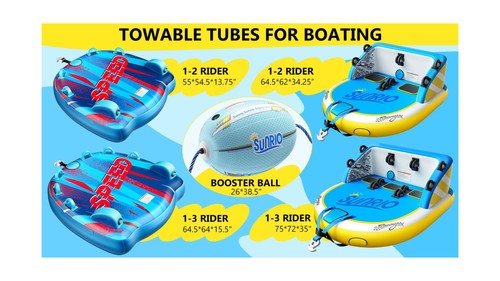 Towable Tube Rope Performance Ball Towable Booster Ball for Boating Water Ski... - Picture 8 of 8