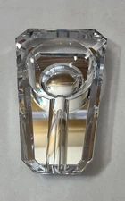 Thompson Cigar Co. Heavy Crystal Glass Ashtray- New Open Box