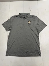 Cutter & Buck Gray Army Knights Short Sleeve Polo T Shirt Mens Size Large