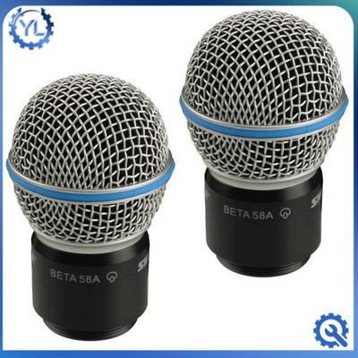 2pcs BETA58/58A Wireless Microphone Mic Replacement Head Capsule for Shure New