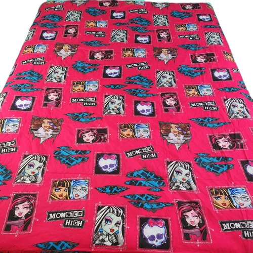 Monster High Cartoon Reversible Twin Size Comforter & Sheet Set Mattel 2015 - Picture 7 of 12