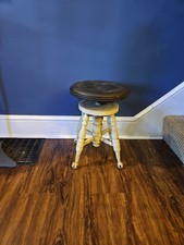 THE C PARKER CO MERIDEN CT Swivel Stool Claw Footed Chair Antique