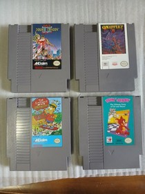 Retron 1 Nintendo NES Lot Double Dragon 2 Gauntlet 2 Tom&Jerry Bart Vs Space See