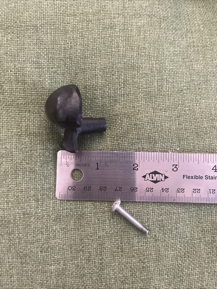 18 perillas de hierro negro en forma de hongo Foto 4 de 4