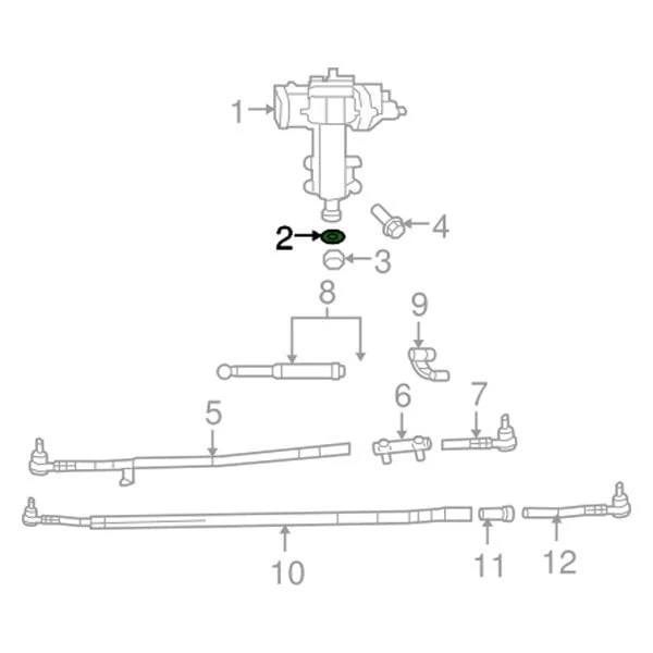 For Dodge Ram 3500 1994-2002 Mopar S0103336 Steering Pitman Arm Washer Foto 3 de 3