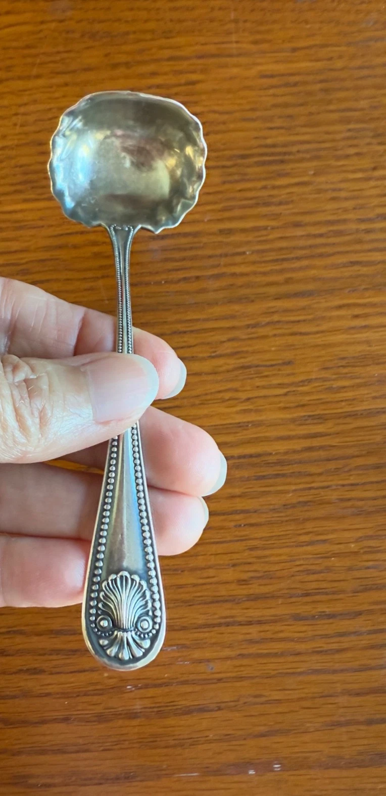 Beautiful "Bead" sterling with shell sauce ladle
Opens in a new window or tab