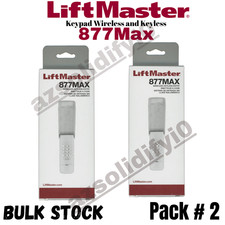 LiftMaster 877MAX Garage Door Opener Keypad Remote Keyless Entry Wireless 2 pcs