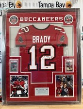 Tom Brady Signed Nike Vapor Elite Framed Jersey Tampa Bay Buccaneers FANATICS
