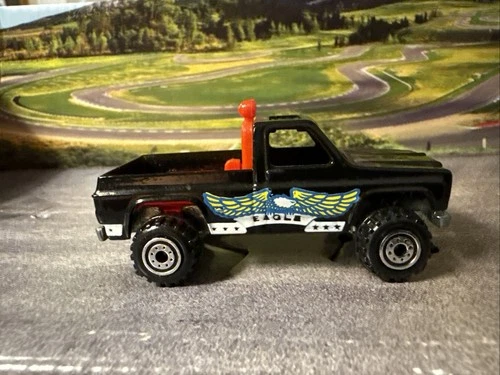 Hot Wheels Vintage Bywayman Black Eagle CT Malaysia Chevy Pickup Truck 1991 4x4
