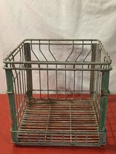 Vintage Metal Milk Crate SOUTHLAND CORP Heavy Duty