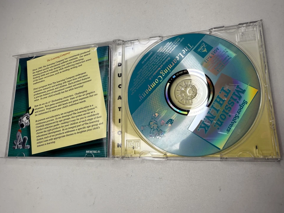 Vintage Super Solvers Mission T.H.I.N.K. The Learning Company 1997 PC Mac CD-ROM - Image 3 of 4